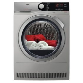 AEG T7DBE835 8KG Silver Front Loader Heat Pump Tumble Dryer