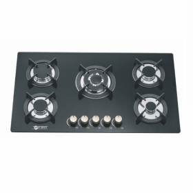 Zero Appliances 5B HOBS 5 Burner Gas Glass Hob