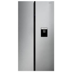 Defy DFF447 555L Satin Metallic Side-By-Side Fridge/Freezer