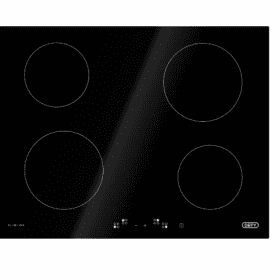 Defy 65cm Slimline Hob – Black Glass DHD406A