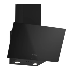 Bosch Series 2 60cm Wall Mounted Black Glass Inclined Extractor – DWK63PJ60Z
