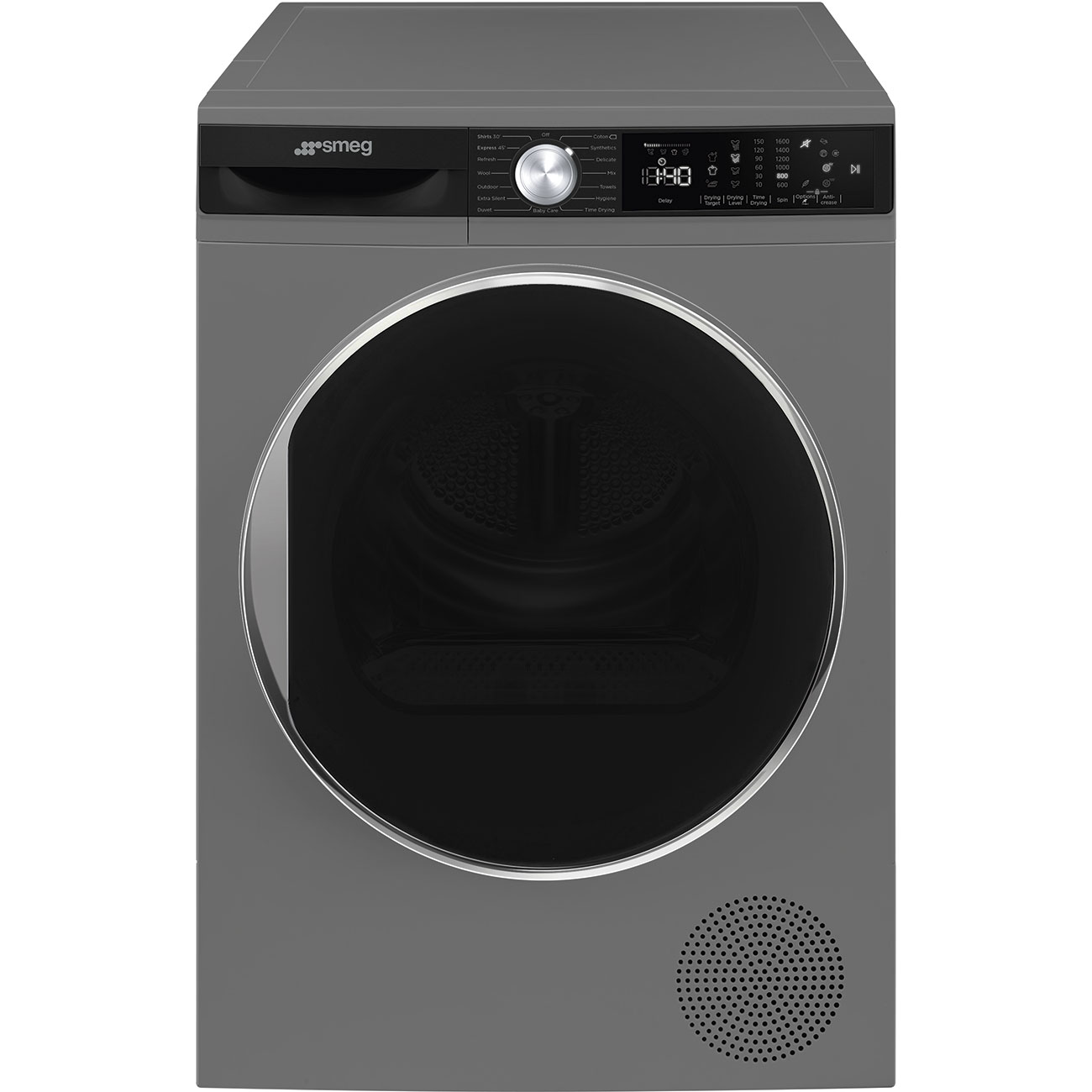 D3T9XSA Smeg 9kg Dark Inox Heat Pump Tumble Dryer D3T9XSA - Image 1