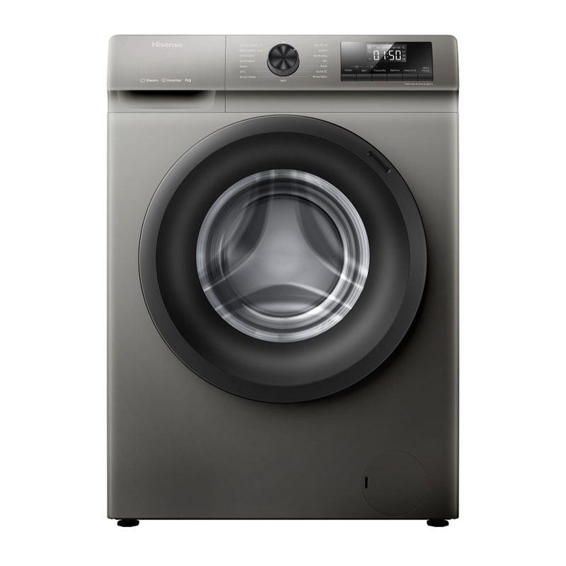 Hisense WFQP7012VMT 7kg Front Loader Washing Machine Titanium Grey
