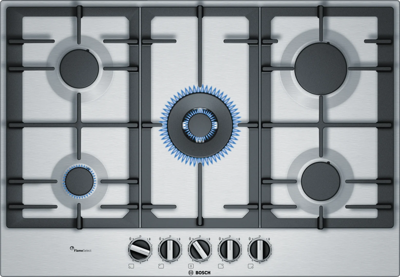 MCSA01656824_PCQ7A5B90_def Bosch Series 6 750mm 5 Burner Gas Hob Stainless Steel PCQ7A5B90Z