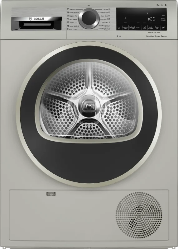 Bosch Series 6 9kg Condenser Tumble Dryer Silver Inox WPG1411XZA