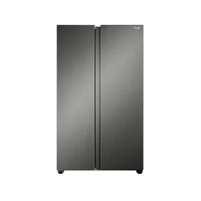 Haier 668L black side-by-side fridge freezer HRF-668VNFMBL(ZA)