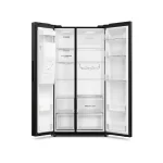 Haier 573L black glass side-by-side fridge freezer HRF-768VNWIGBL(ZA)